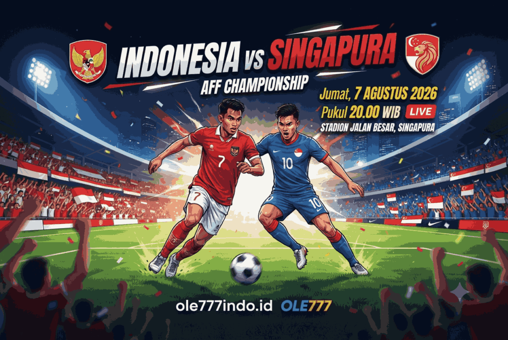Jadwal Bola Indonesia vs Singapura, Duel Panas AFF Championship