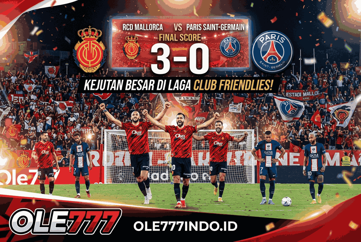 Mallorca vs PSG 3-0, Kejutan Besar di Laga Club Friendlies