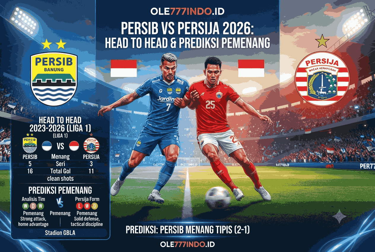 Persib vs Persija 2026: Head to Head dan Prediksi Pemenang