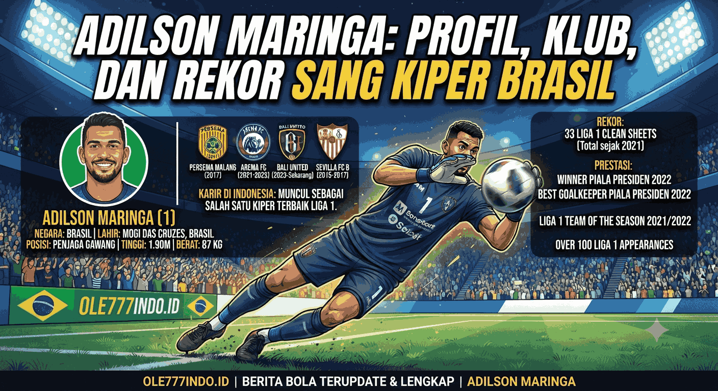 Statistik Adilson Maringa: Profil, Klub, dan Rekor Sang Kiper Brasil
